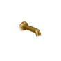 Kohler - Occasion Wall-mount bath spout with Straight design, 8'' - Vibrant Brushed Moderne Brass