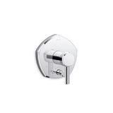 Kohler - Occasion Rite-Temp valve trim with push-button diverter and lever handle - Polished Chrome