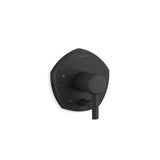 Kohler - Occasion Rite-Temp valve trim with push-button diverter and lever handle - Matte Black