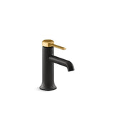 Kohler - Occasion Single-handle bathroom sink faucet, 1.0 gpm - Matte Black with Brushed Moderne Brass