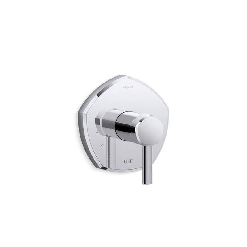 Kohler - Occasion Rite-Temp valve trim with lever handle - Polished Chrome