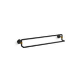 Kohler - Occasion 24'' double towel bar - Matte Black with Brushed Moderne Brass