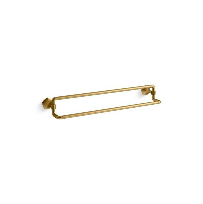 Kohler - Occasion 24'' double towel bar - Vibrant Brushed Moderne Brass
