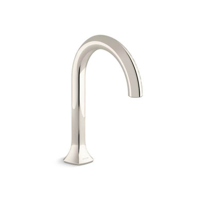 Kohler - Occasion Deck-mount bath spout with Cane design - Vibrant Polished Nickel