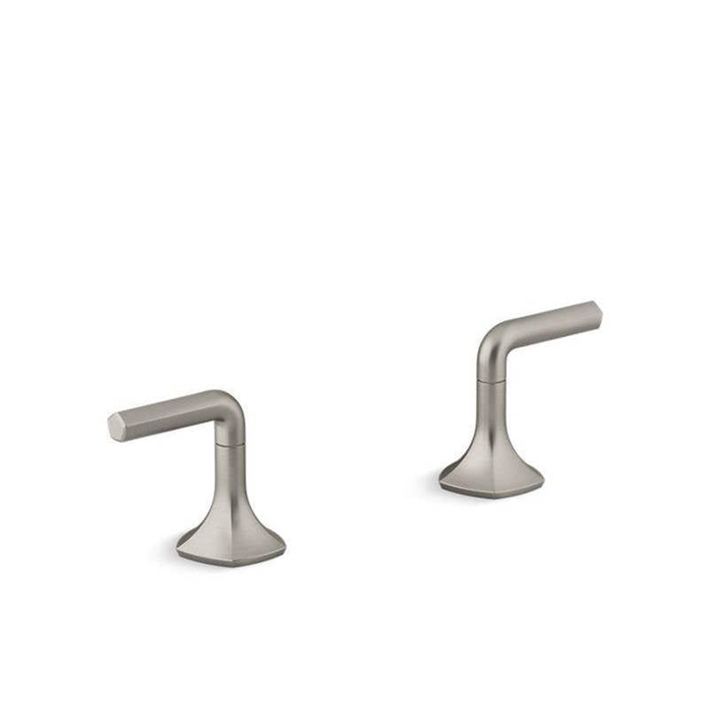 Kohler - Occasion Deck-mount bath faucet handles with Lever design - Vibrant Brushed Nickel