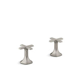 Kohler - Occasion Deck-mount bath faucet handles with Cross design - Vibrant Brushed Nickel