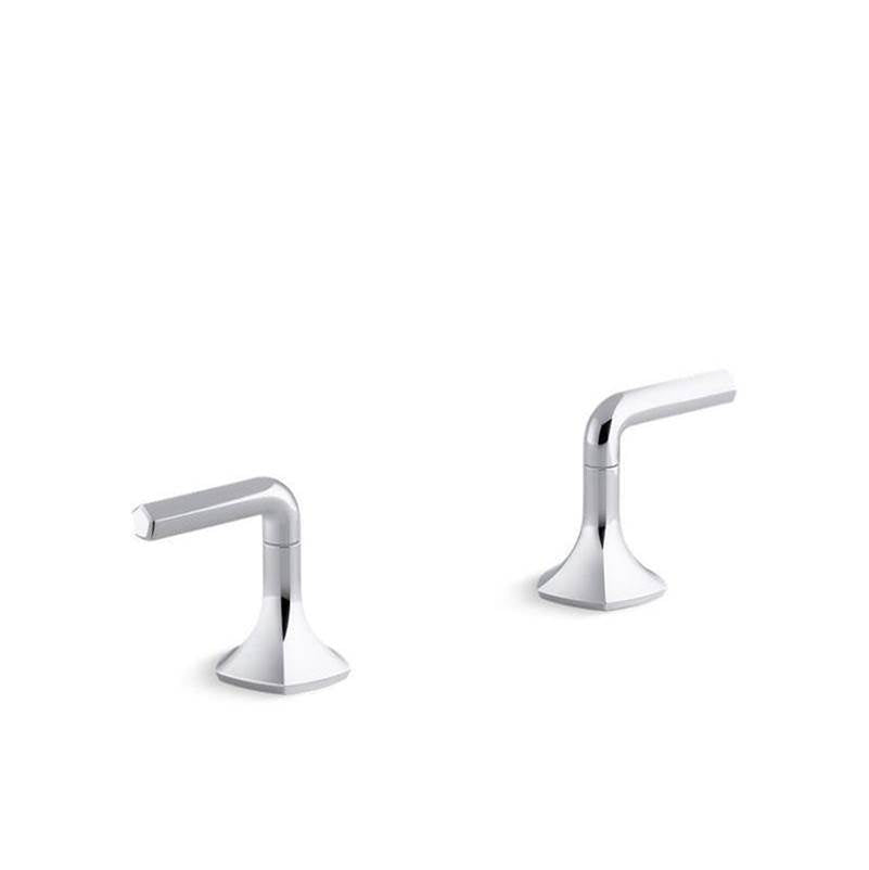 Kohler - Occasion Deck-mount bath faucet handles with Lever design - Polished Chrome