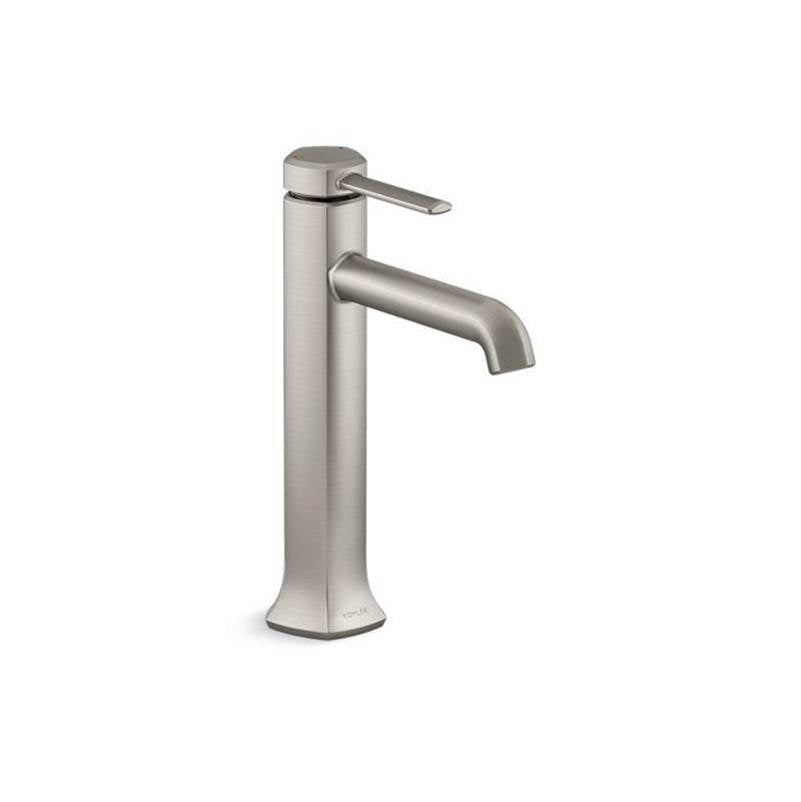 Kohler - Occasion Tall single-handle bathroom sink faucet, 1.0 gpm - Vibrant Brushed Nickel