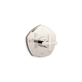 Kohler - Occasion Rite-Temp valve trim with cross handle - Vibrant Polished Nickel