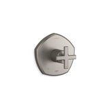 Kohler - Occasion Rite-Temp valve trim with cross handle - Vibrant Brushed Nickel