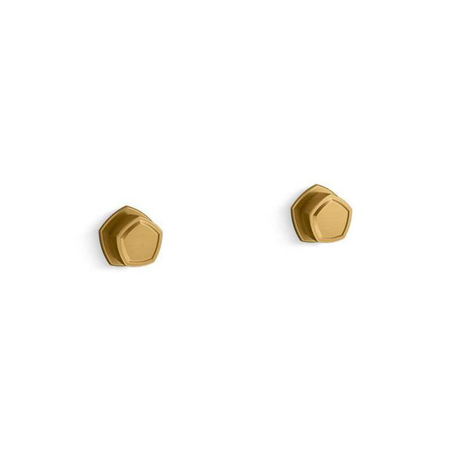 Kohler - Occasion Wall-mount bathroom sink faucet Knob handle trim, 1.2 gpm - Vibrant Brushed Moderne Brass