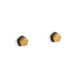 Kohler - Occasion Wall-mount bathroom sink faucet Knob handle trim, 1.2 gpm - Matte Black with Brushed Moderne Brass