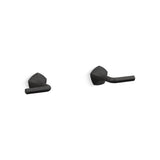 Kohler - Occasion Wall-mount bathroom sink faucet Lever handle trim, 1.2 gpm - Matte Black