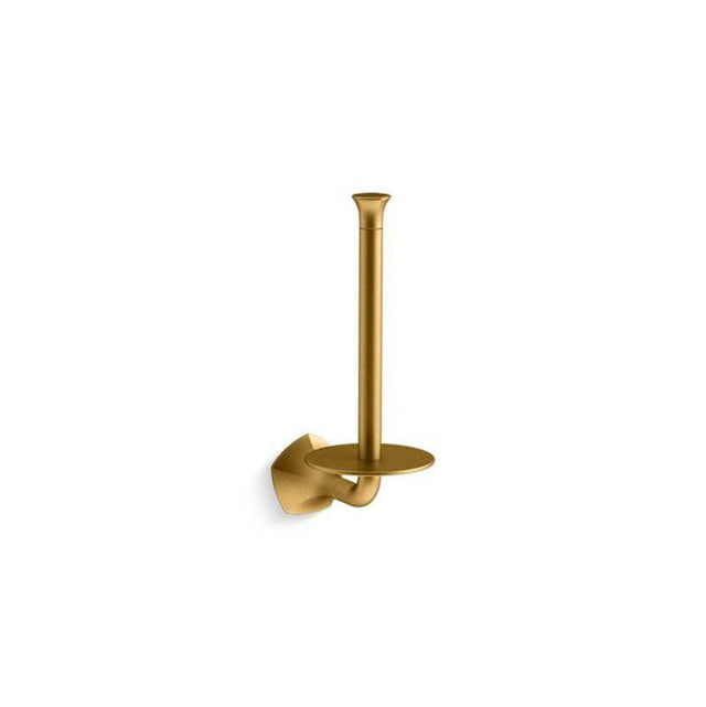 Kohler - Occasion Vertical toilet paper holder - Vibrant Brushed Moderne Brass