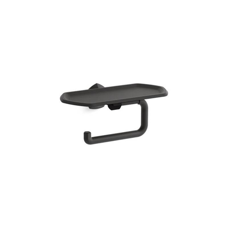 Kohler - Occasion Toilet paper holder with tray - Matte Black