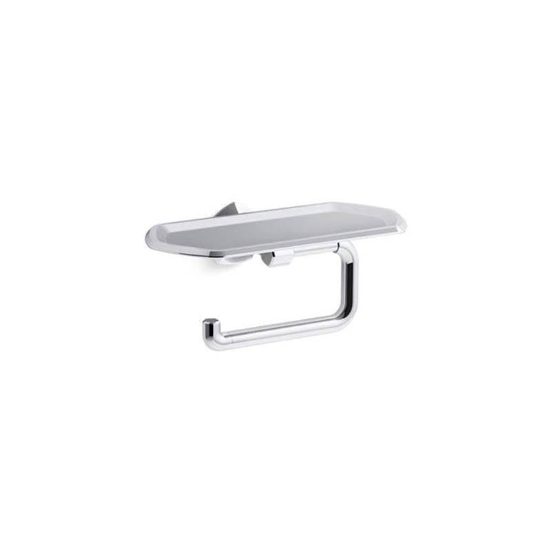 Kohler - Occasion Toilet paper holder with tray - Polished Chrome