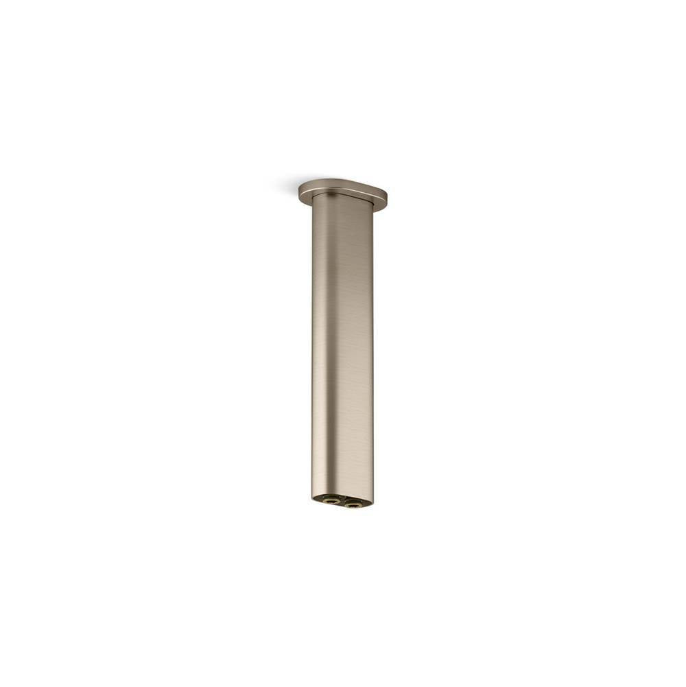 Kohler - Statement 10'' ceiling-mount two-function rainhead arm and flange - Vibrant Brushed Bronze
