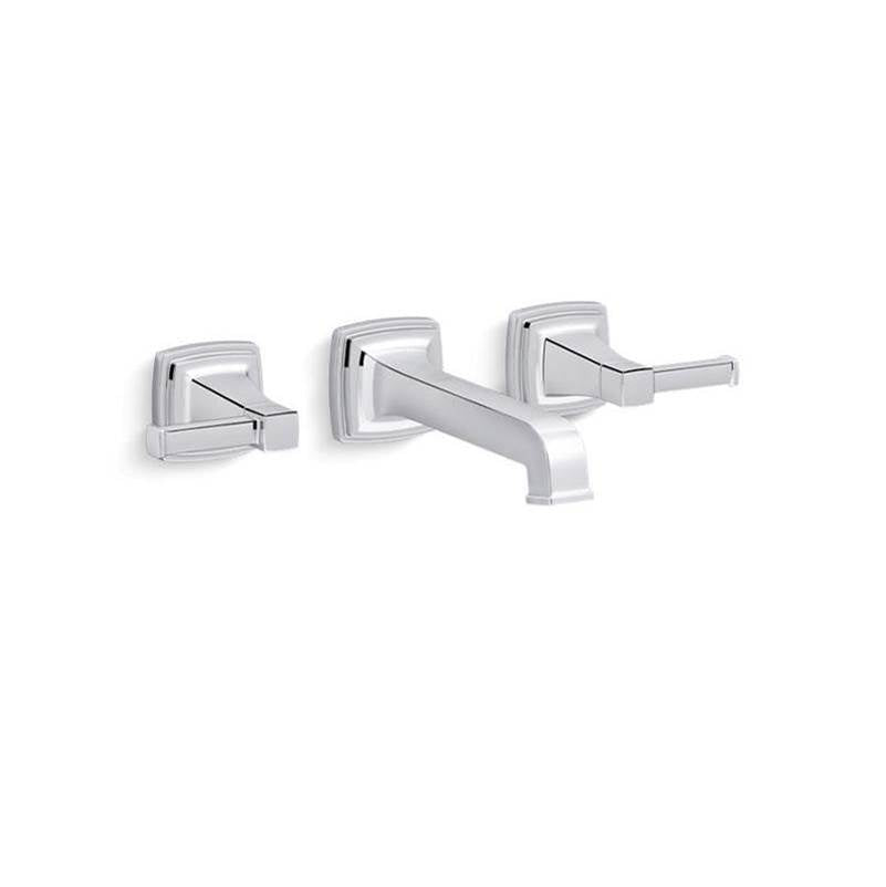 Kohler - Riff Wall-mount bathroom sink faucet trim, 1.2 gpm - Polished Chrome