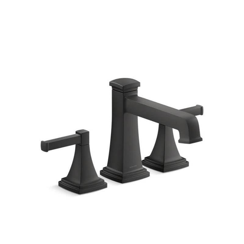 Kohler - Riff Deck-mount bath faucet trim with diverter - Matte Black
