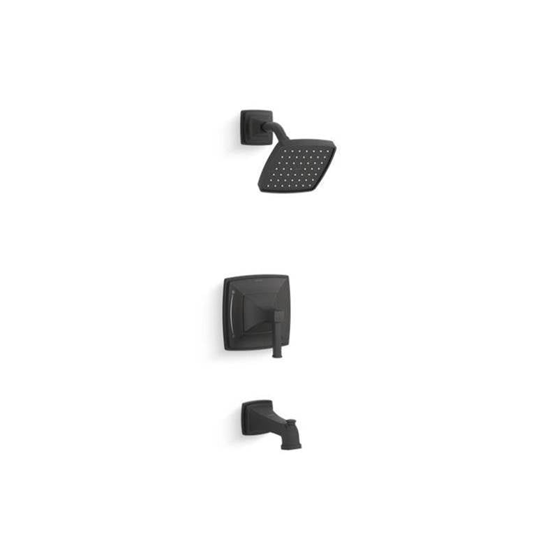 Kohler - Riff Rite-Temp bath and shower trim kit, 1.75 gpm - Matte Black