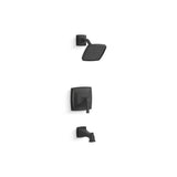 Kohler - Riff Rite-Temp bath and shower trim kit, 1.75 gpm - Matte Black