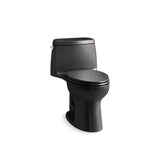 Kohler - Santa RosaE One-piece compact elongated 1.6 gpf toilet with Revolution 360 swirl flushing technology - Black