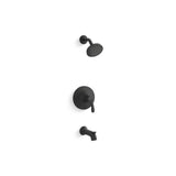 Kohler - Simplice Rite-Temp bath and shower trim kit, 1.75 gpm - Matte Black