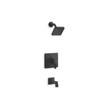 Kohler - Venza Rite-Temp bath and shower trim kit, 1.75 gpm - Matte Black