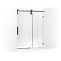 Kohler - ArtifactsE 80-7/8'' H sliding shower door with 3/8''-thick glass - Oil Rubbed Bronze