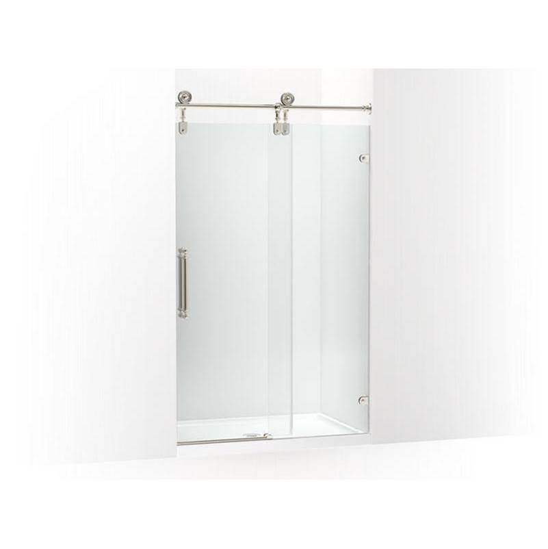 Kohler - ArtifactsE 80-7/8'' H sliding shower door with 3/8''-thick glass - Vibrant Polished Nickel