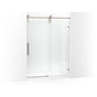 Kohler - ArtifactsE 80-7/8'' H sliding shower door with 3/8''-thick glass - Vibrant Brushed Nickel