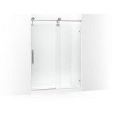 Kohler - ArtifactsE 80-7/8'' H sliding shower door with 3/8''-thick glass - Polished Chrome