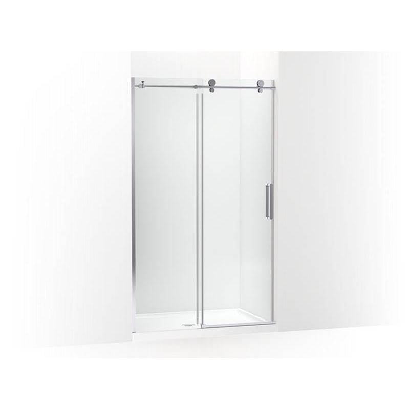 Kohler - ComposedE Sliding shower door, 78'' H x 44-1/8 - 47-7/8'' W, with 3/8'' thick Crystal Clear glass - Bright Polished Silver