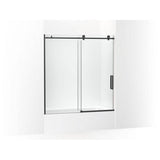 Kohler - ComposedE 62'' H sliding bath door with 3/8''-thick glass - Matte Black