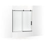 Kohler - ComposedE 62'' H sliding bath door with 3/8''-thick glass - Matte Black