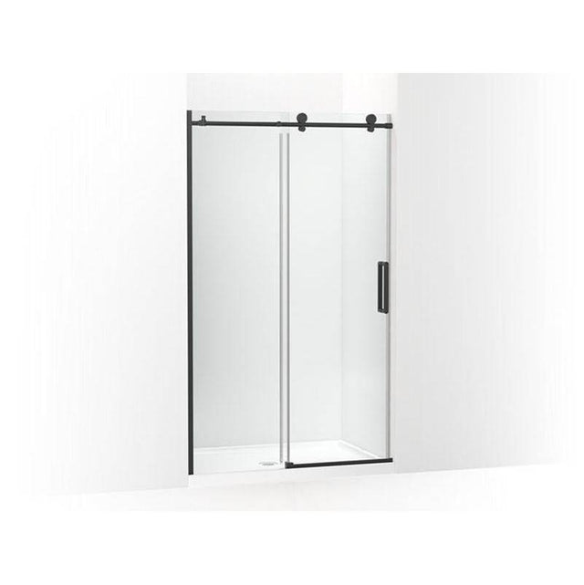 Kohler - ComposedE Sliding shower door, 78'' H x 44-1/8 - 47-7/8'' W, with 3/8'' thick Crystal Clear glass - Matte Black