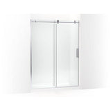 Kohler - ComposedE Sliding shower door, 78'' H x 56-1/8 - 59-7/8'' W, with 3/8'' thick Crystal Clear glass - Bright Polished Silver