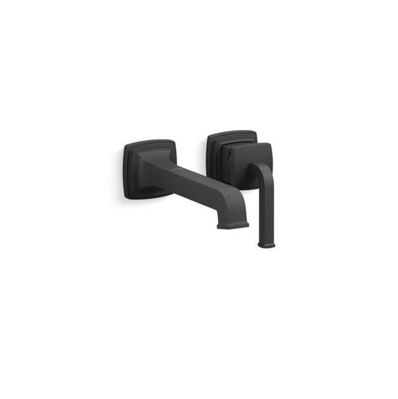 Kohler - Riff Wall-mount single-handle bathroom sink faucet, 1.2 gpm - Matte Black