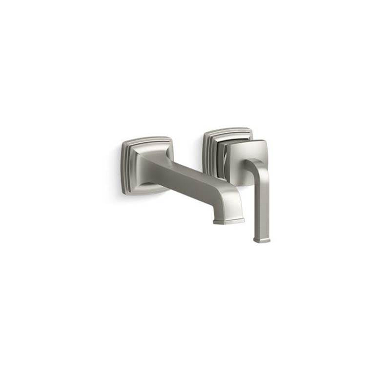Kohler - Riff Wall-mount single-handle bathroom sink faucet, 1.2 gpm - Vibrant Brushed Nickel