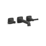 Kohler - Riff Wall-mount bathroom sink faucet trim, 1.2 gpm - Matte Black