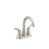 Kohler - Simplice Centerset bathroom sink faucet, 1.2 gpm - Vibrant Brushed Nickel