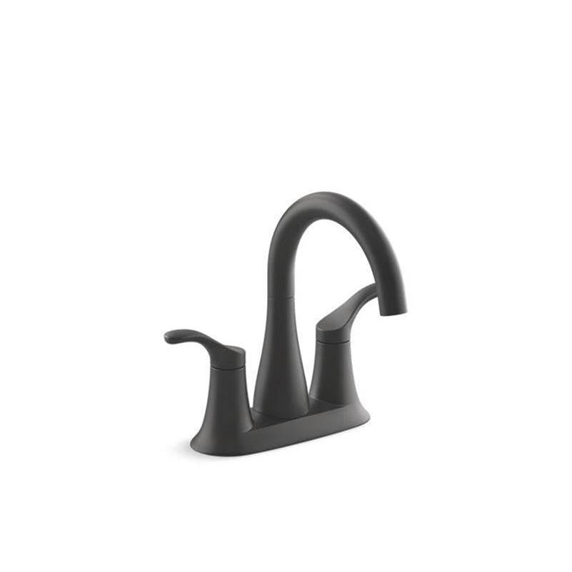Kohler - Simplice Centerset bathroom sink faucet, 1.2 gpm - Matte Black