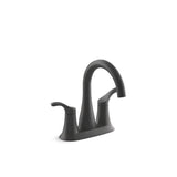 Kohler - Simplice Centerset bathroom sink faucet, 0.5 gpm - Matte Black