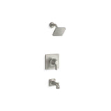 Kohler - Venza Rite-Temp bath and shower trim kit, 1.75 gpm - Vibrant Brushed Nickel