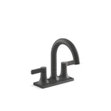 Kohler - Venza Centerset bathroom sink faucet, 0.5 gpm - Matte Black