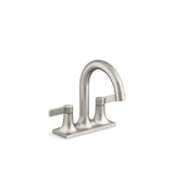 Kohler - Venza Centerset bathroom sink faucet, 0.5 gpm - Vibrant Brushed Nickel