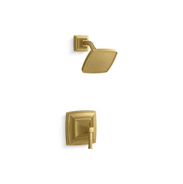Kohler - Riff Rite-Temp shower trim kit, 1.75 gpm - Vibrant Brushed Moderne Brass
