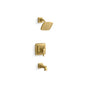Kohler - Riff Rite-Temp bath and shower trim kit, 1.75 gpm - Vibrant Brushed Moderne Brass