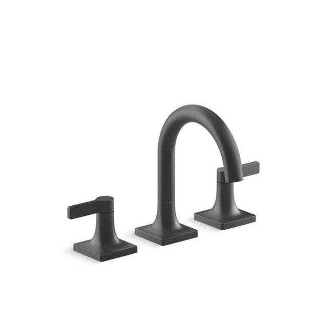 Kohler - Venza Widespread bathroom sink faucet, 1.2 gpm - Matte Black