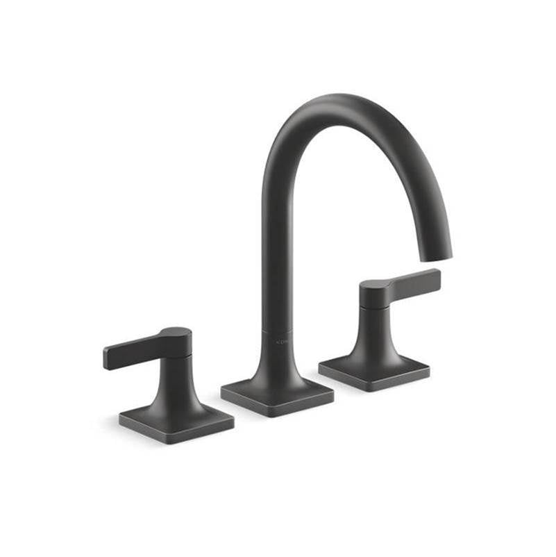 Kohler - Venza Deck-mount bath faucet trim - Matte Black